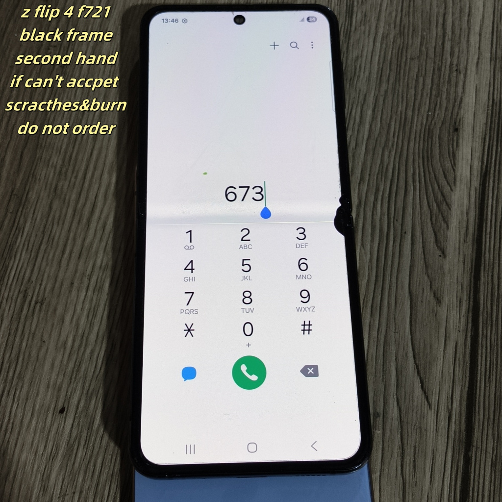 Super AMOLED ข้อบกพร่อง LCD สําหรับ Samsung z Flip 4 จอแสดงผล LCD Touch Screen Assembly สําหรับ Sams