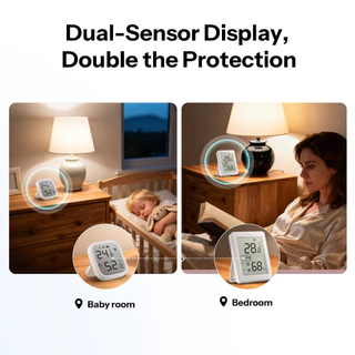 SONOFF SNZB-02DR2 AirGuard TH 3.6 LCD Zigbee อุณหภูมิความชื้นเซนเซอร์ App การตรวจสอบสมาร์ทฉากอัตโนมัติทํางานร่วมกับ Apple Home ผ่าน Matter Bridge