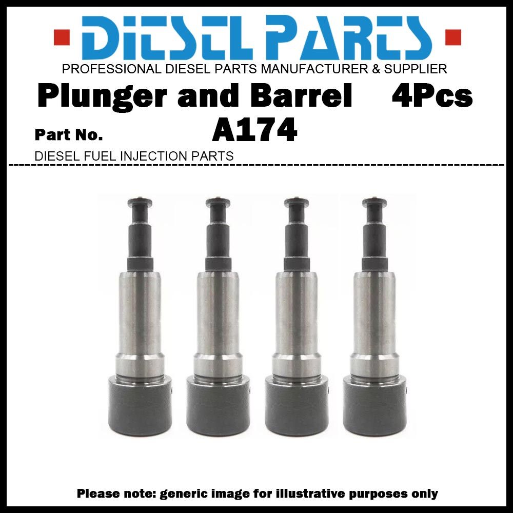 4Pcs ลูกปั้มน้ำมันเชื้อเพลิง อะไหล่ง Plunger A174 131152-4520 สําหรับ Komatsu 4D95 4D95L