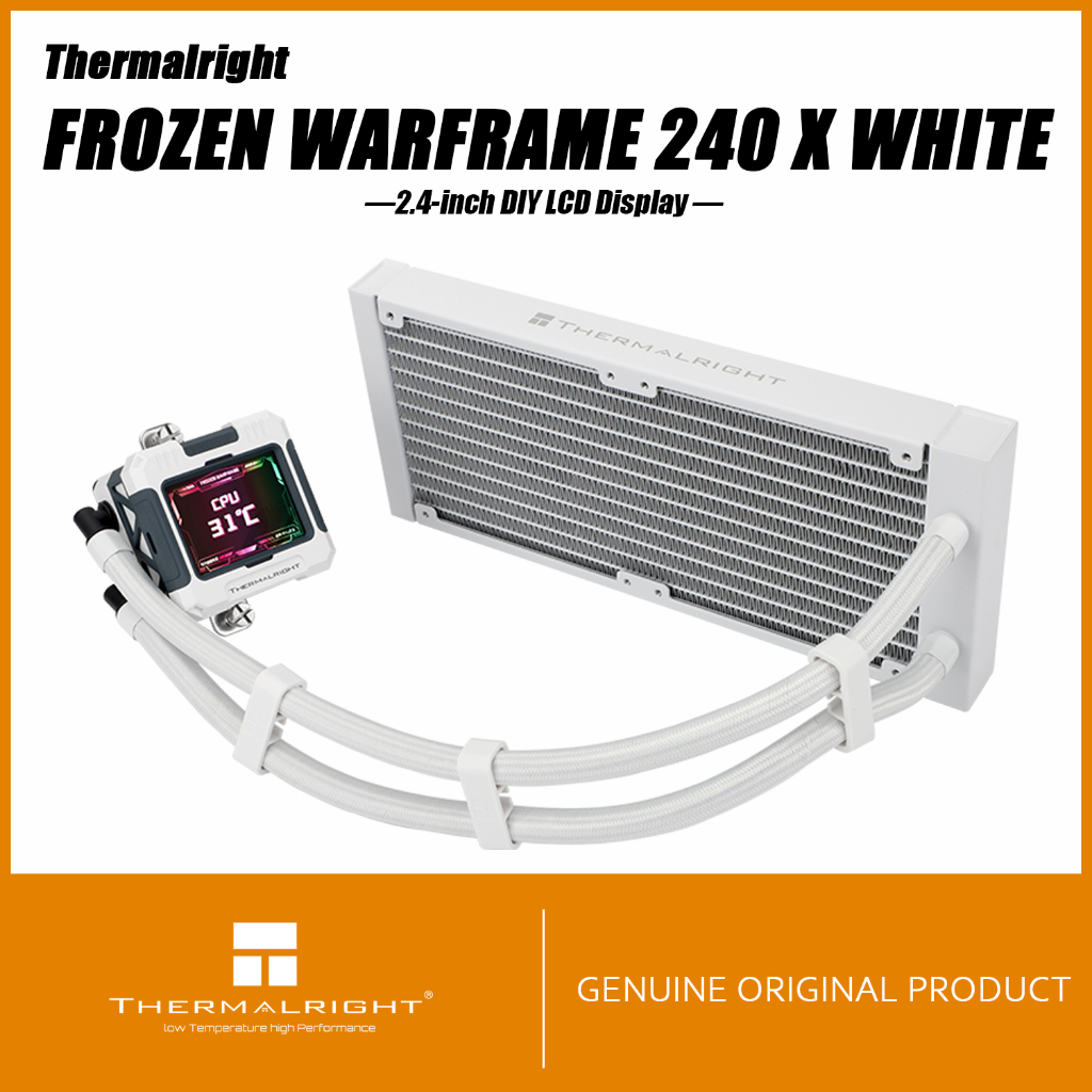Thermalright FROZEN WARFRAME 240 X BLACK AIO CPU LIQUID COOLER FW240 X BLACK 2.44 นิ้ว DIY จอแสดงผล 