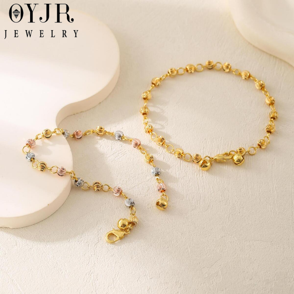 OYJR สามกษัตริย์ สร้อยข้อมือ สแตนเลส กันน้ำ สำหรับผู้หญิง