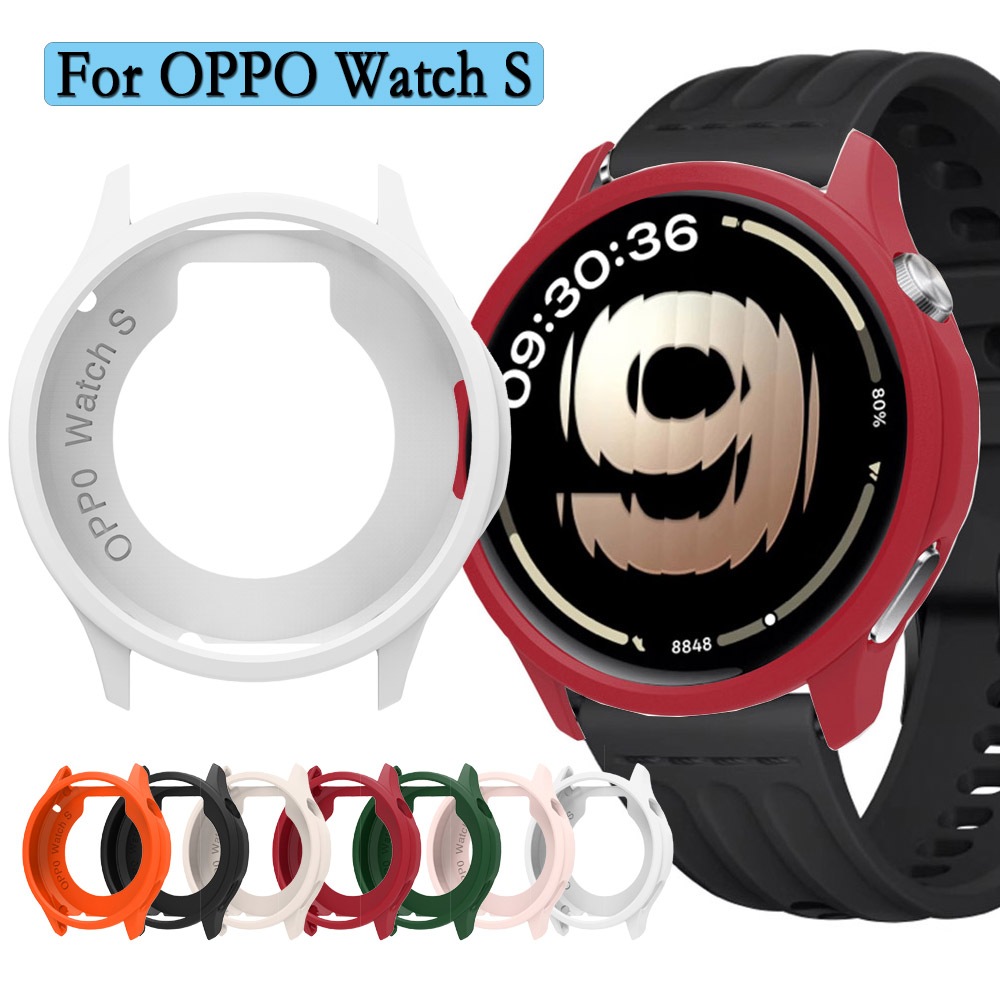 สําหรับOPPOนาฬิกาS Shellซิลิโคนยืดหยุ่นนาฬิกาตกแต่งHollowป้องกันกรณีSuper LightสําหรับOPPOนาฬิกาS