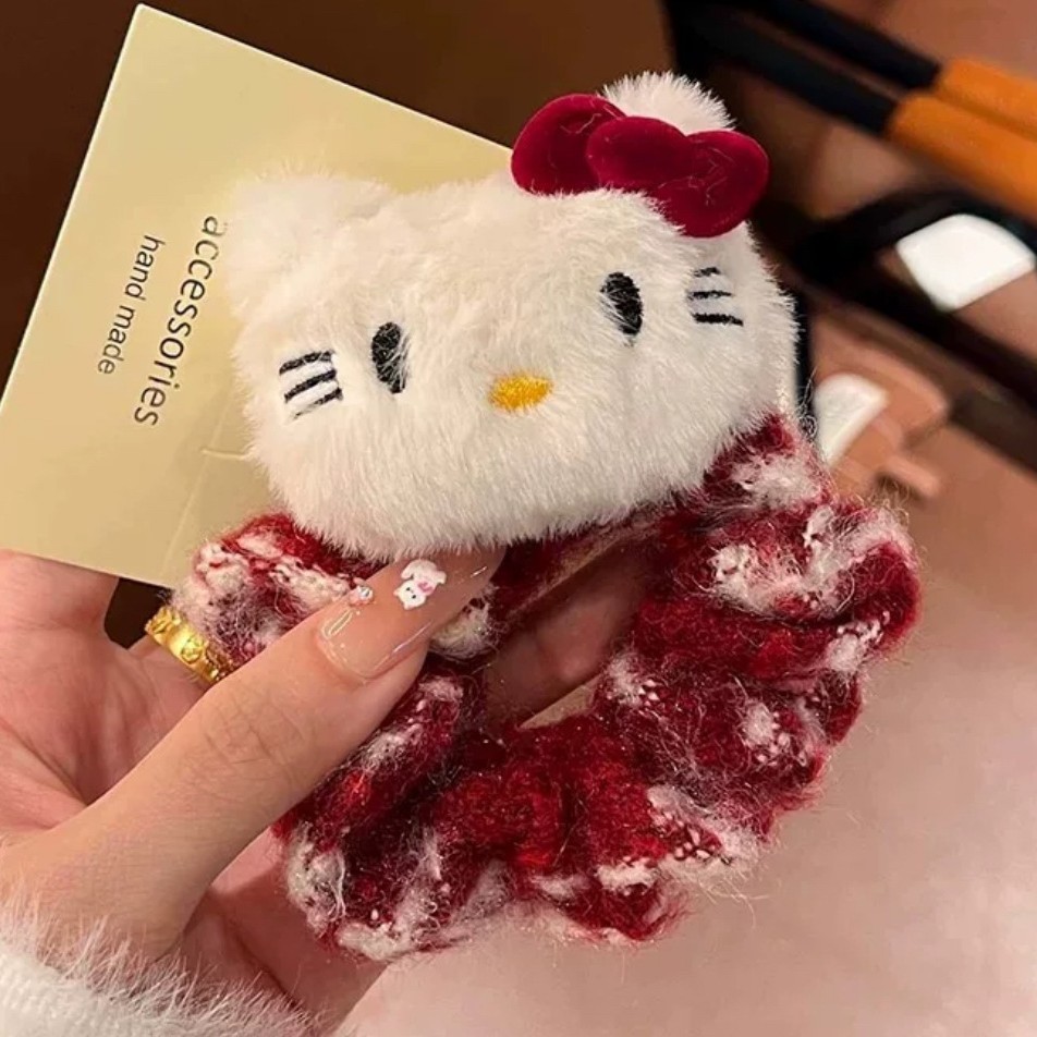เชือกผูกผมตุ๊กตา มีลายกบ กระต่าย แพนด้า เป็ดเหลืองน้อย และวัว ยางรัดผมยืดหยุ่นเหมาะสำหรับหางม้า เหมา ราคา ถูกที่สุด ดีลบีเคเค แกลเลอรีภาพที่ 2