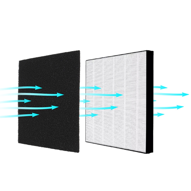 ฟองน้ําคาร์บอน + ตัวกรอง HEPA เข้ากันได้กับ Sharp FZ-F30HFE FP-J30TA FP-J30LA FP-J30LB FP-J30 FP-F30