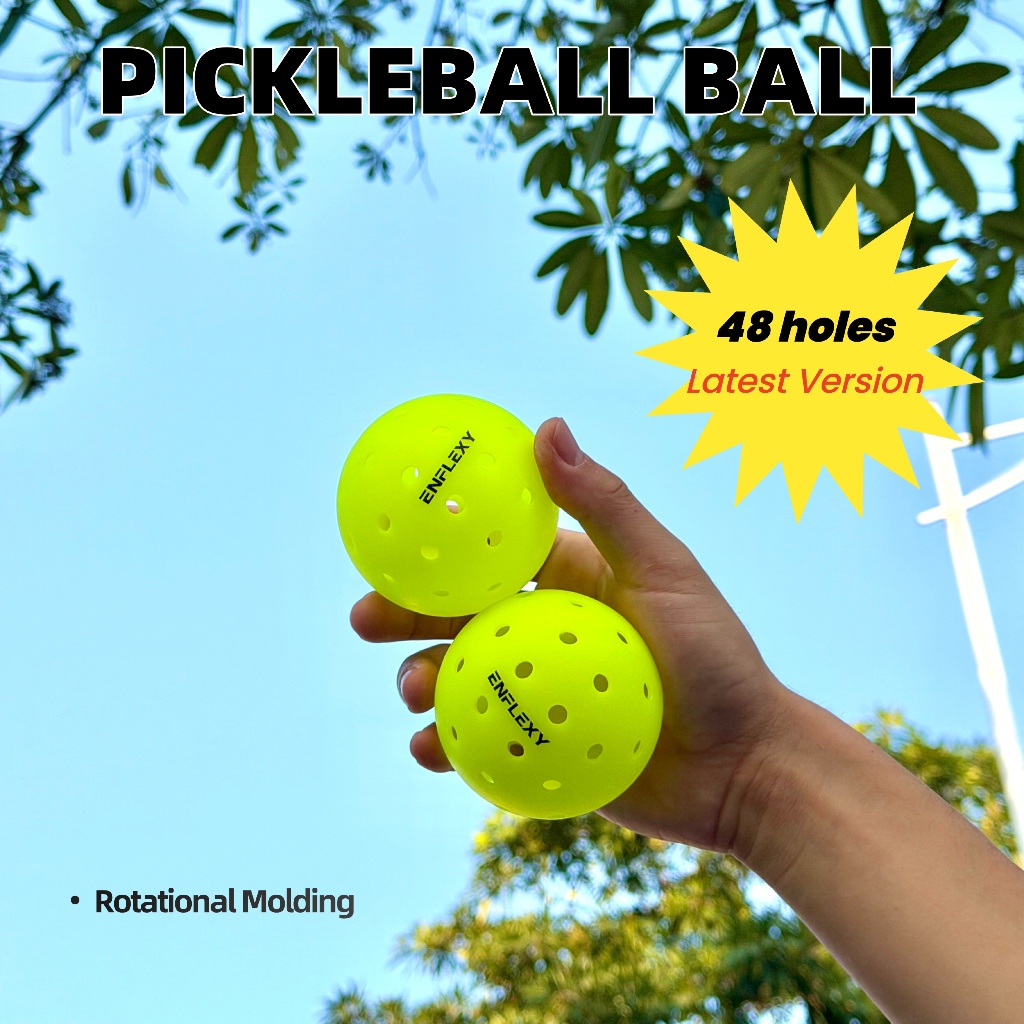 เซตลูกบอล Pickleball 6 ชิ้น คุณภาพสูง สำหรับผู้เล่นมืออาชีพ ผลิตจากวัสดุ PE