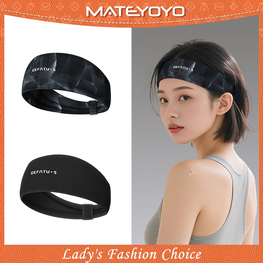 MATEYOYO Headbands ผ้าไหมน้ำแข็ง สำหรับการดูดซับเหงื่อและออกกำลังกาย