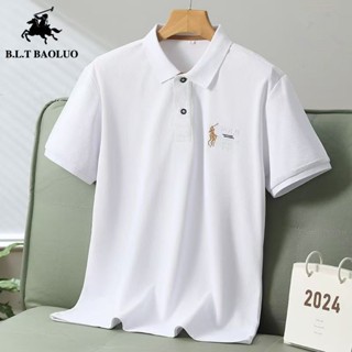 ใหม่เสื้อโปโลผู้ชายปักแขนสั้น | เสื้อยืดปกลําลองธุรกิจ | เสื…