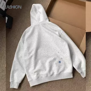Eashion เสื้อฮู้ดดี้แขนยาว แบบสวม ผ้าหนา แฟชั่น กันแดด กันหนาวได้ เสื้อกันหนาวแขนยาว