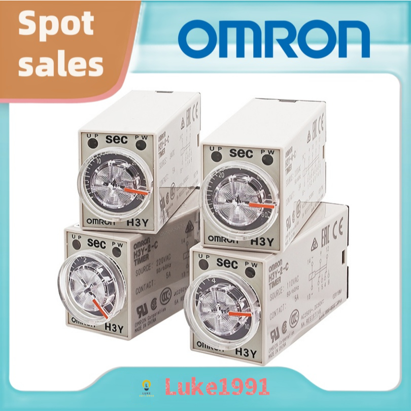 H3Y-2 รีเลย์เวลา Omron H3Y-4 AC110V AC220V DC12V DC24V Mla8