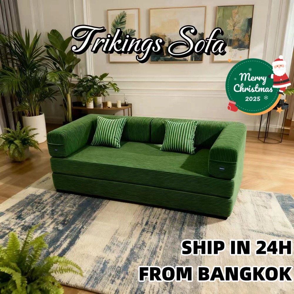 【SHIP IN 24H】Trikings Compression Sofa Bed โซฟาพับได้ กันรอยขีดแมว ขนาดเล็ก ประหยัดพื้นที่ นั่งได้ 1