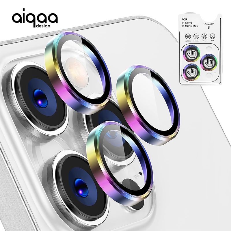 Aiqaa สําหรับ iPhone 17, 17Air, 16, 16e, 15, 14, 13, 12, และ 11 Pro Max, ฟิล์มกันรอยกระจกนิรภัยแบบเต็มหน้าจอ 9H (พร้อมเครื่องมือติดตั้ง)