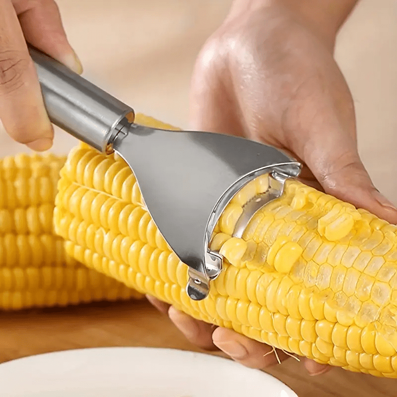 เครื่องมือที่มีประโยชน์ในครัว: เครื่องถอนข้าวโพด One Push One Scraper, เมล็ดข้าวโพด Quick Access Plate