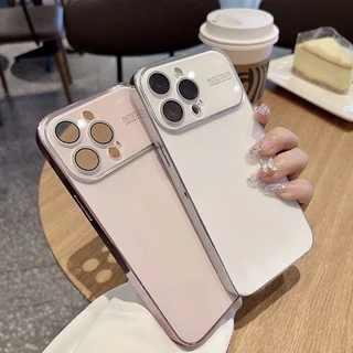 หรูหรา Electroplate Frosted Glass Case สําหรับ IPhone 11 15 14 12 13 16 Pro Max 16Max 15Plus 14Plus PC Cover