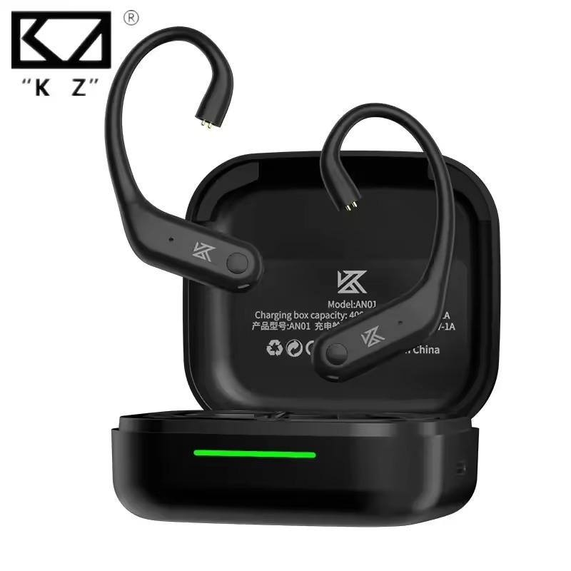KZ AN01 ไร้สายอัพเกรดหูตะขอสายบลูทูธ 5.4 w/ชาร์จกรณี 2PIN HIFI gaming ที่เกี่ยวหูสําหรับ Castor ZSX 