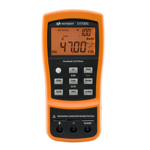 Keysight U1733C มือถือ LCR Meter 100Hz/120Hz/1kHz/10kHz/100kHz มือถือ LCR Meter 20,000 นับความจุเหนี