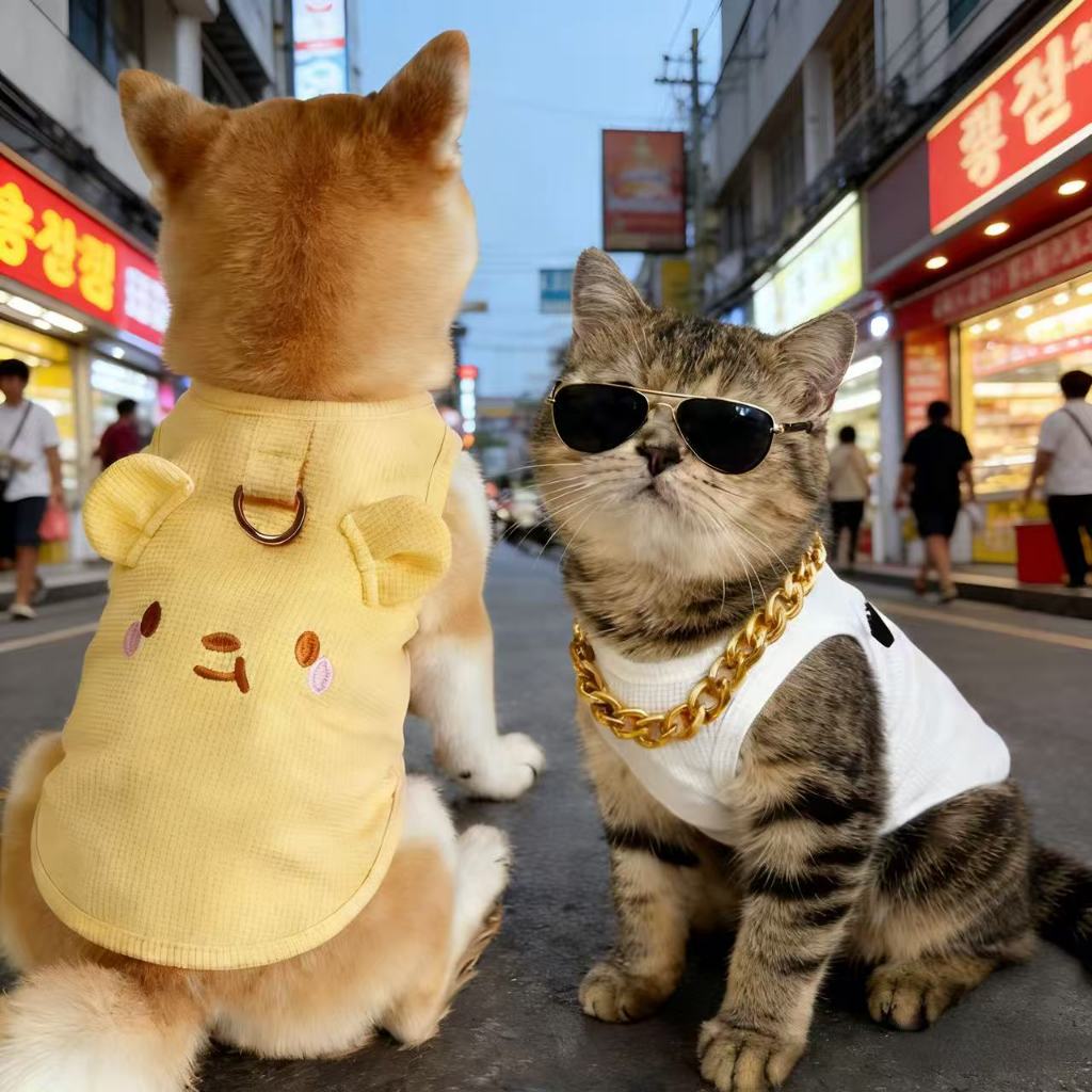 【🚀ส่งจากไทย】 ✨ชุดน้องหมา พันธ์ุ เล็ก ✔️ ผ้าลมไหลผ่านดี ชุดแมว ชุดน้องหมา สำหรับแมวและสุนัข