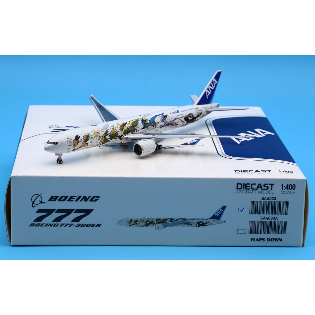 SA4033 โลหะผสมสะสมเครื่องบินของขวัญ JC Wings 1:400 การบิน Nippon ANA Boeing B777-300ER เครื่องบินDie