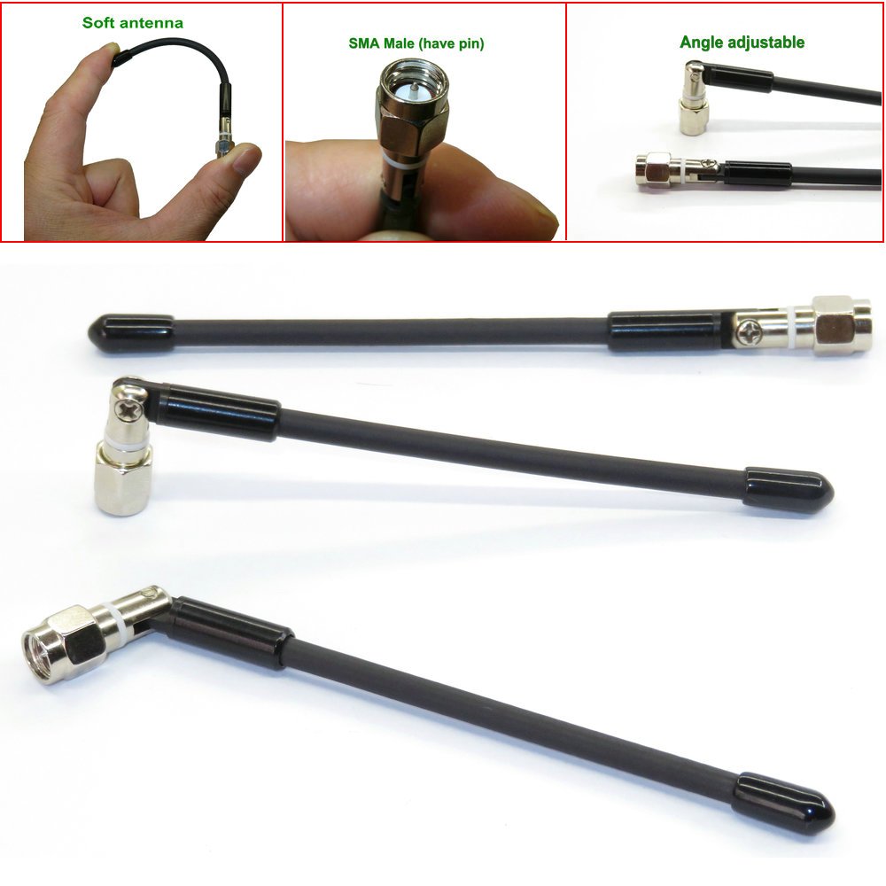 ชุด 2 ชิ้นอัพเกรดเสาอากาศทิศทางความถี่ 650-700 MHz SMA เสาอากาศไมโครโฟนชาย Adapt to Sony D11/D16, Sc