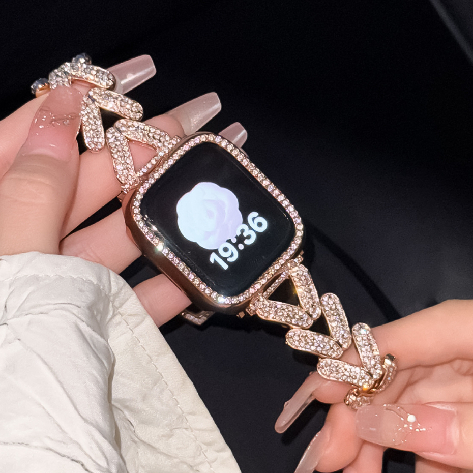 เพชรข้าวสาลีสําหรับ Huawei Watch Fit 4 Pro สาย Frame เคส Huawei Watch Fit 4 Case สาย Huawei Watch Fi