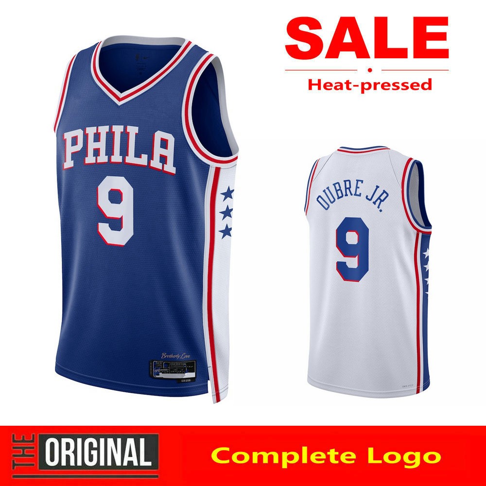 บีบอัดใหม่ 76ers 9 Kelly Oubre Jersey