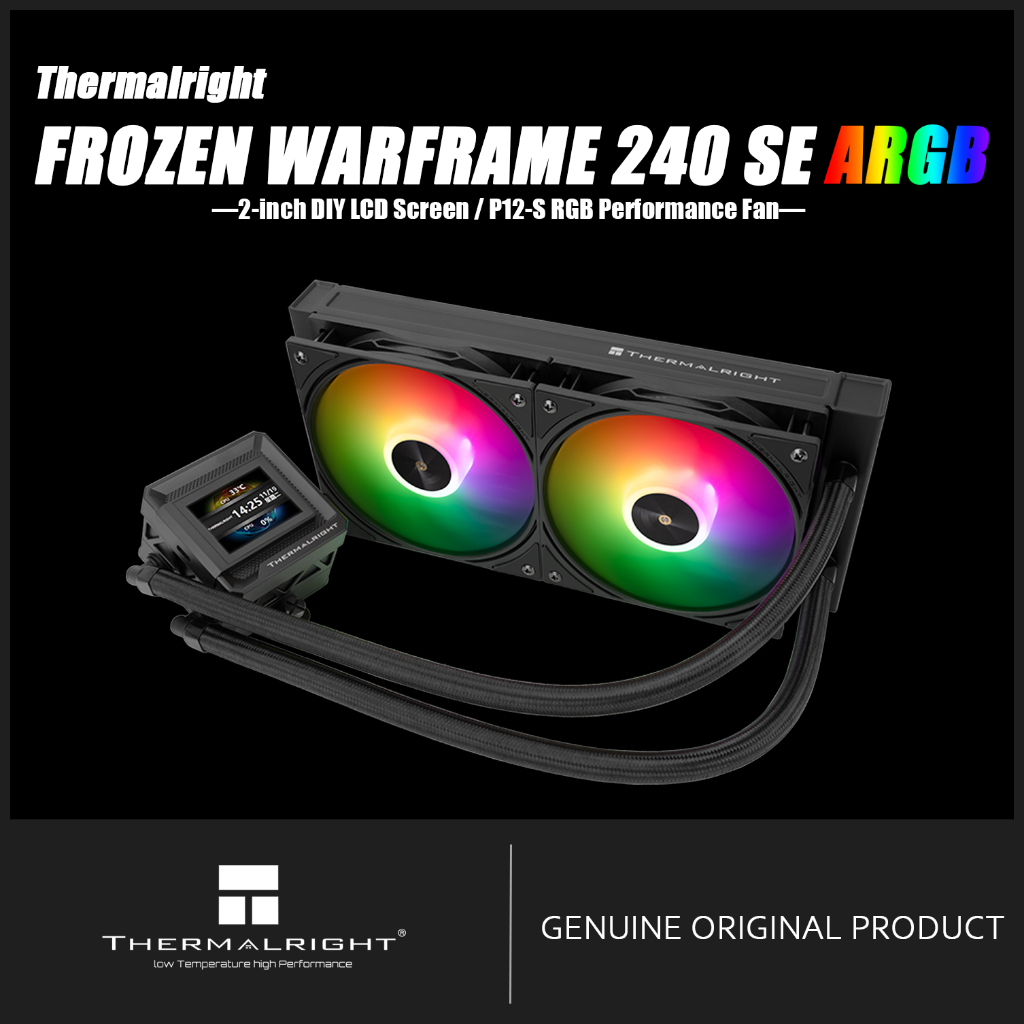 Thermalright FROZEN WARFRAME 240 SE ARGB BLACK CPU LIQUID COOLER FW240 SE ARGB BLACK