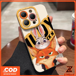 สําหรับ Vivo V70 FE V60 lite V50 LITE V40 LITE Y05 Y19S Y04 Y29 Y29S V29 V30 Y03 Y18 Y200 Y300 Zootopia การ์ตูน face-hold Judy กันกระแทก TPU เคสโทรศัพท์