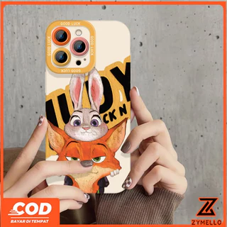 สําหรับ Vivo V70 FE V60 lite V50 LITE V40 LITE Y05 Y19S Y04 Y29 Y29S V29 V30 Y03 Y18 Y200 Y300 Zootopia การ์ตูน face-hold Judy กันกระแทก TPU เคสโทรศัพท์