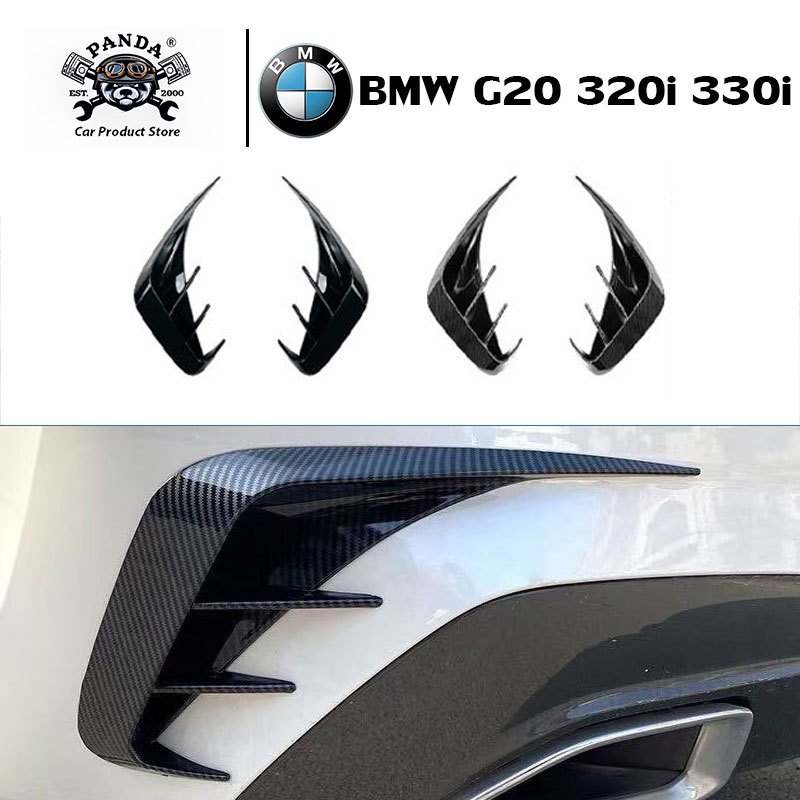 [Panda]หางลมมีดออกแบบ BMW G20 320i 330i（2019-2022）การตกแต่งพิเศษ Bumper Kit หูฉลาม ลิ้นหน้า อุปกรณ์เสริม spoile