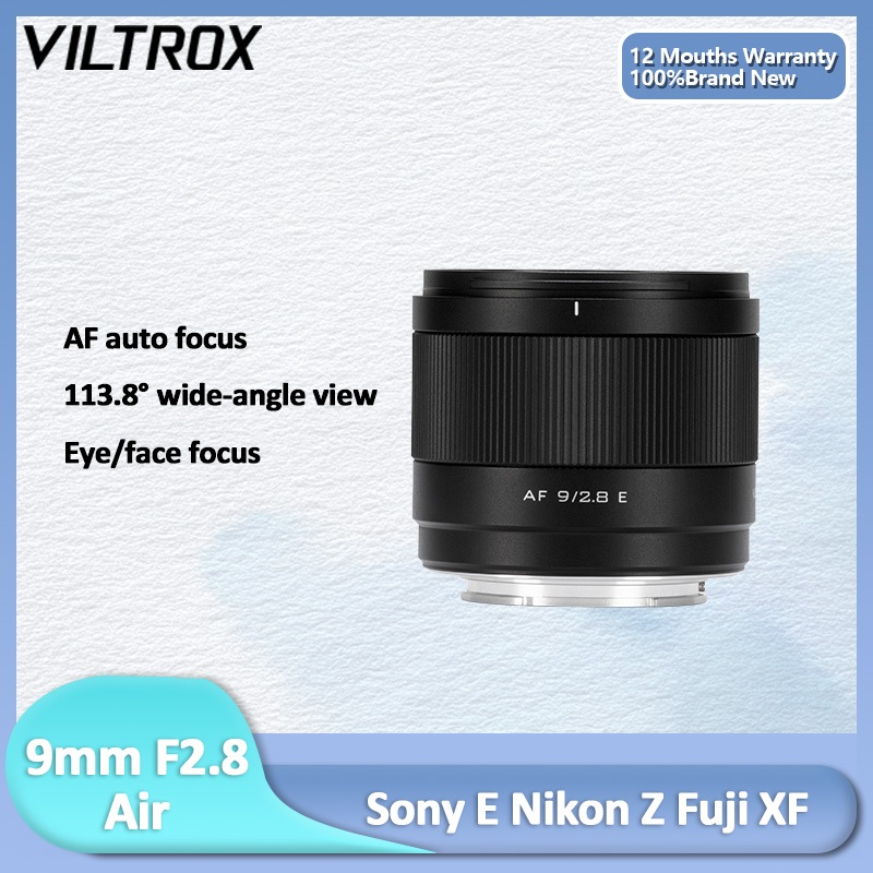 Viltrox AF 9mm F2.8 Air APS-C มุมกว้าง AF โฟกัสอัตโนมัติรูรับแสงขนาดใหญ่ Prime กล้อง Mirrorless เลนส