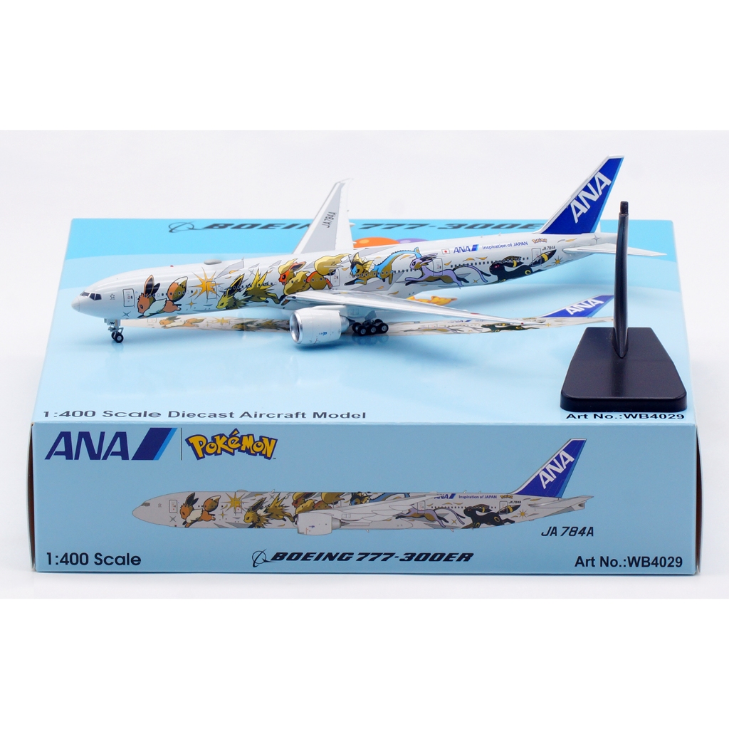 WB4029 โลหะผสมสะสมเครื่องบินของขวัญ 1:400 การบิน ALL NIPPON AIRWAYS ANA "StarAlliance" โบอิ้ง B777-3