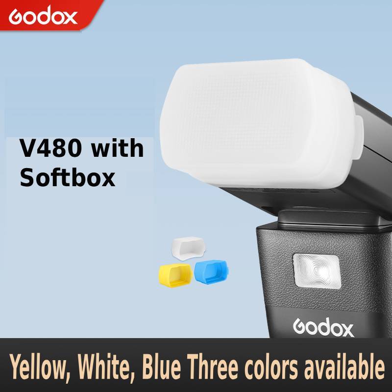 Godox Flash Diffuser Box อุปกรณ์เสริม Softbox 3 สีสําหรับ V480
