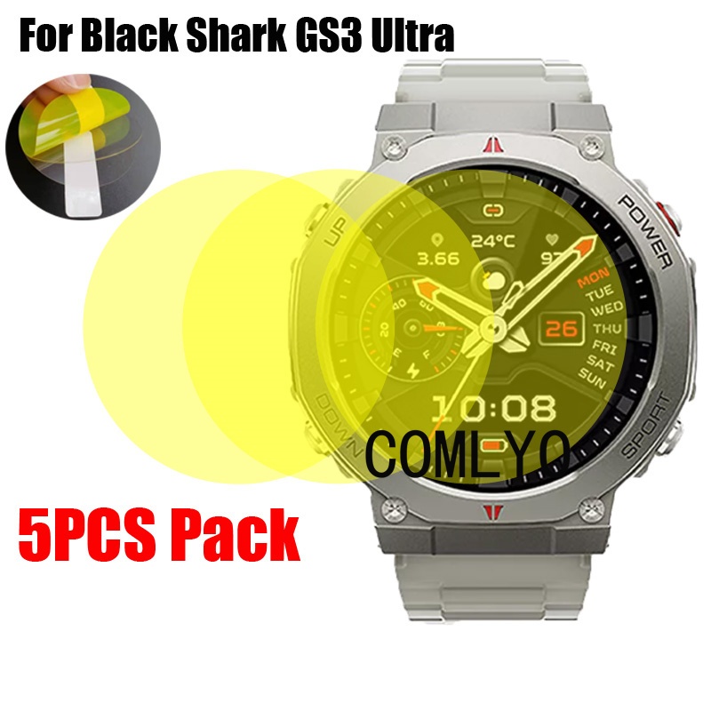 สําหรับ Black Shark GS3 ULTRA ป้องกันหน้าจอสมาร์ทนาฬิกาฝาครอบฟิล์มป้องกันโค้ง Soft HD Films