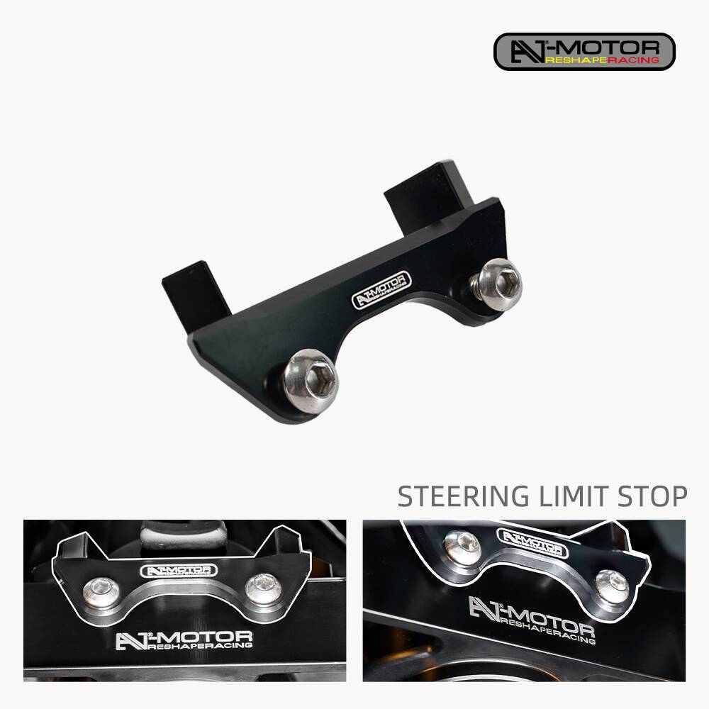 AJ-MOTOR รถจักรยานยนต์พวงมาลัย Stopper พวงมาลัยจํากัดหยุดสําหรับ Yamaha YZF-R3 2019-2025 YZF-R25 202