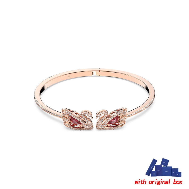 DANCING SWAN Classic Rose Gold Plated Ladies Bracelet SWAN Shape Bracelet Jewelry Gift