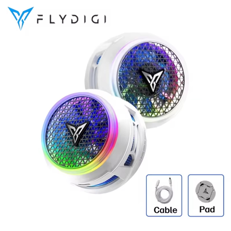 Flydigi B8X โทรศัพท์มือถือ Cooler การแปลงความถี่ Super การกระจายความร้อนแม่เหล็กหม้อน้ํา RGB Light ส