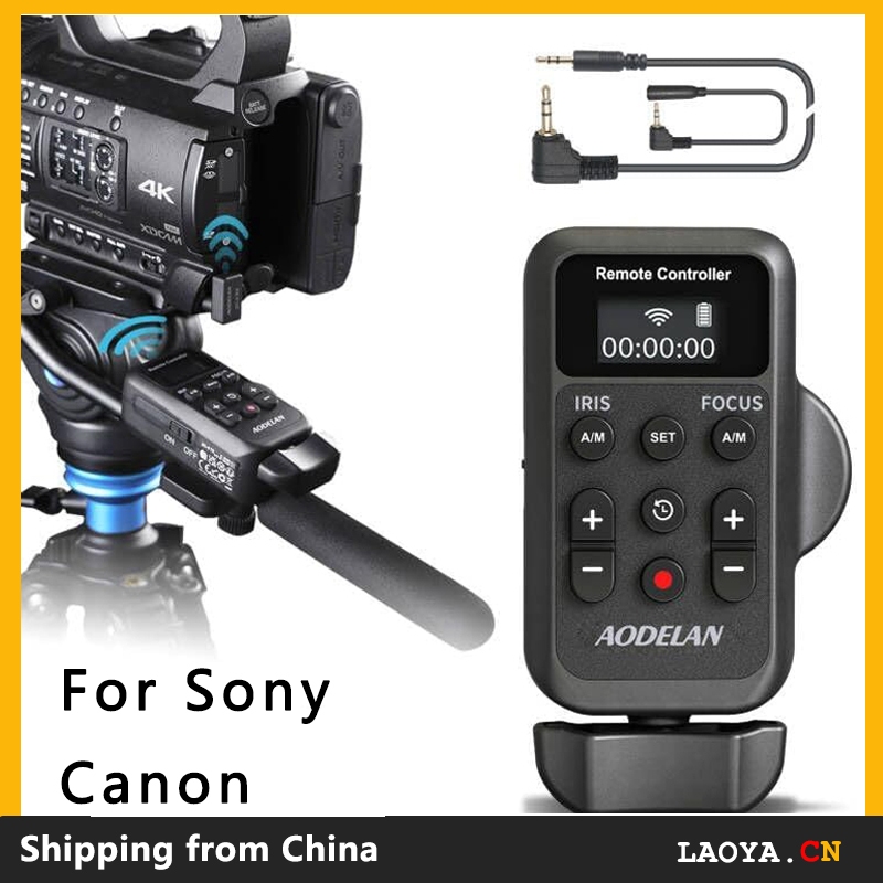 Wireless Camcorder LANC Remote Control for Canon with 2.5mm Jack or Remote Jack, Video Zoom, Focus, 