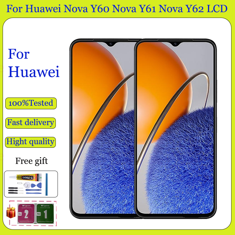 Original สําหรับ Huawei Nova Y60 Nova Y61 Nova Y62 Nova Y62 Plus จอแสดงผล LCD หน้าจอสัมผัสพร้อมการเป