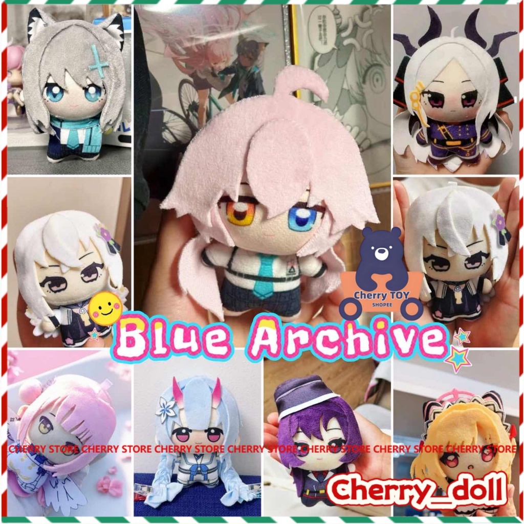 10 ซม.Blue Archive Tachibana Hikari Nozomi Shimoe Koharu Yurizono Seia Yuka Miyu Mika Azusa จี้ตุ๊กต