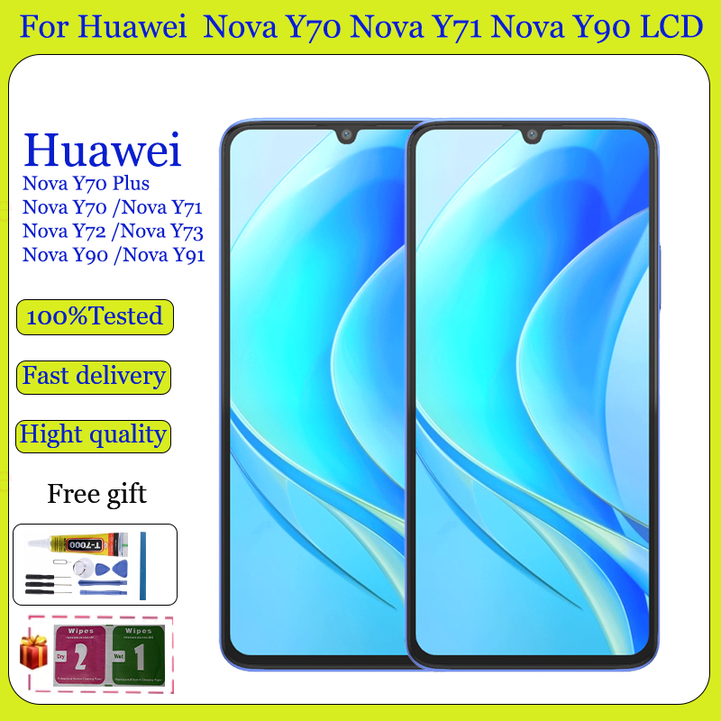 Original สําหรับ Huawei Nova Y70 Nova Y70 Plus Nova Y71 Nova Y72 Nova Y73 Nova Y90 Nova Y91 จอแสดงผล