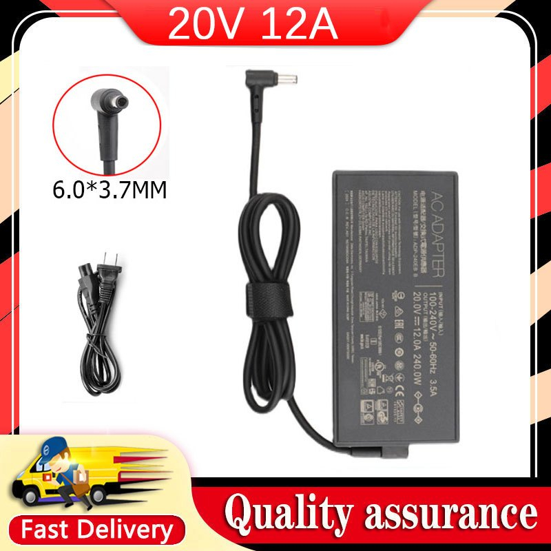 ใหม่ 20V 12A 240W 6.0*3.7 มม.AC แล็ปท็อปอะแดปเตอร์ AC สําหรับ ASUS G17 G713 G713IR K4025R Power Adap