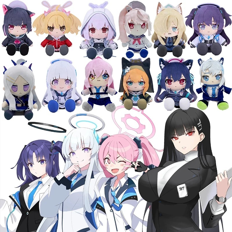 Blue Archive Momomi Saaiba Midori Sorasaki Hina ของเล่นตุ๊กตาการ์ตูน Takanashi Hoshino ตุ๊กตาตุ๊กตาแ