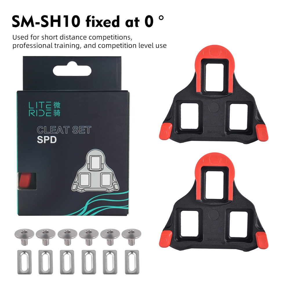 LITERIDE แผ่นคลิป SPD-SL สำหรับบันไดจักรยาน เหมาะกับ SHIMANO FLOAT ใช้กับรองเท้าจักรยาน