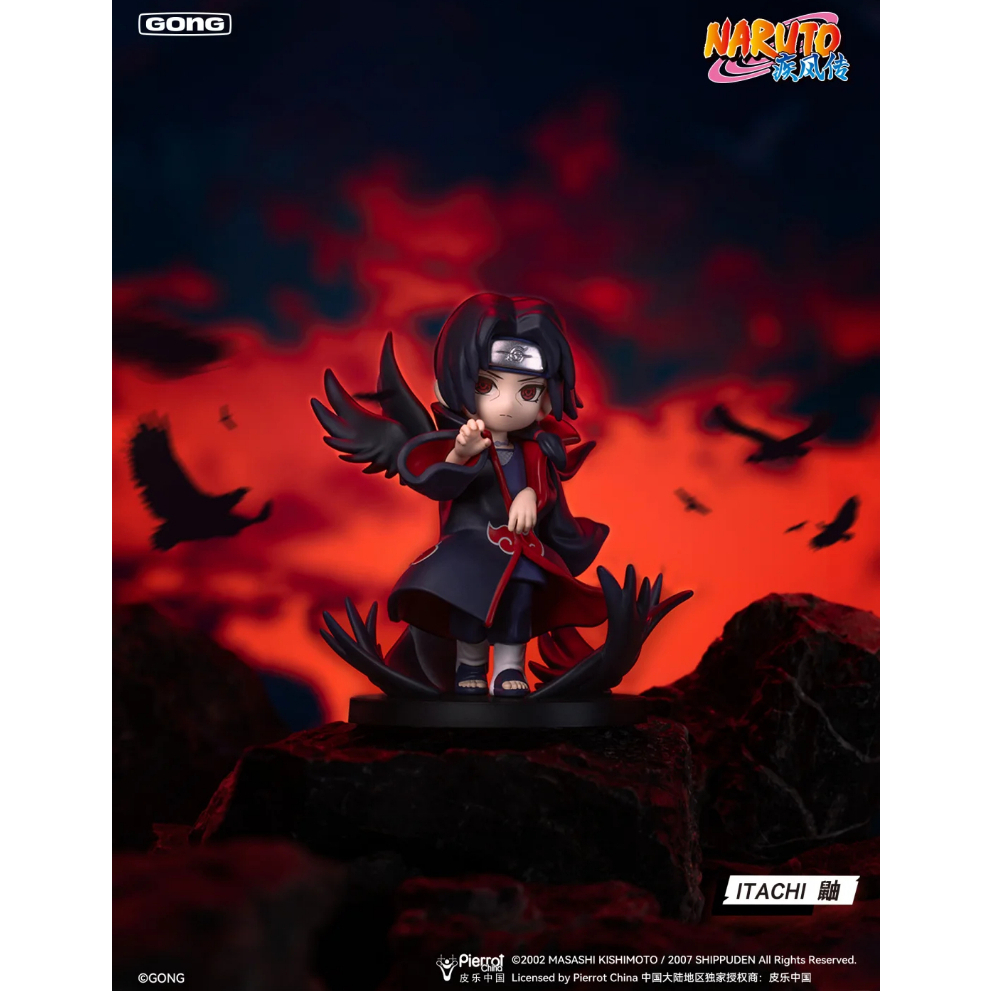 POP MART GONG Naruto: Shippuden vs Akatsuki Series รูปกล่องตาบอดของเล่นตกแต่งของขวัญ