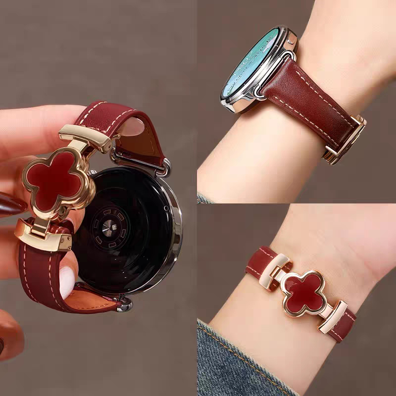 เหมาะสําหรับ Huawei WATCH gt6 (41 มม.) GT5/GT4 สายหนังแท้ 18 มม. สายรัดข้อมือ Xiaomi WATCH s4 (41 มม.)