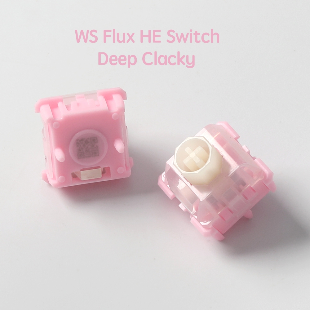 Wuque Studio WS Flux HE Switch Pink Linear Deep Ccky Sound 35gf Magnetic Switches Fine หล่อลื่นสําหร