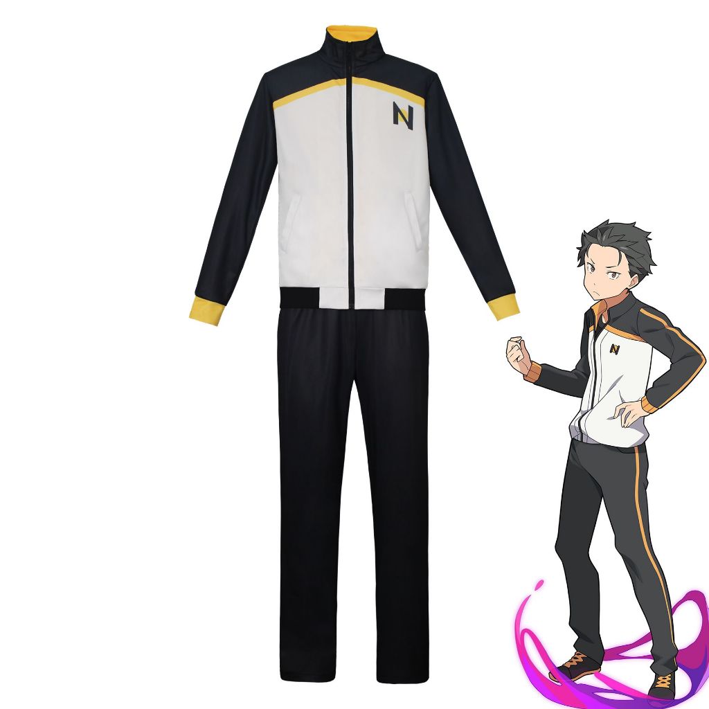 เสื้อกันหนาวสูท สไตล์อนิเมะ สำหรับแฟนของ Natsuki Subaru