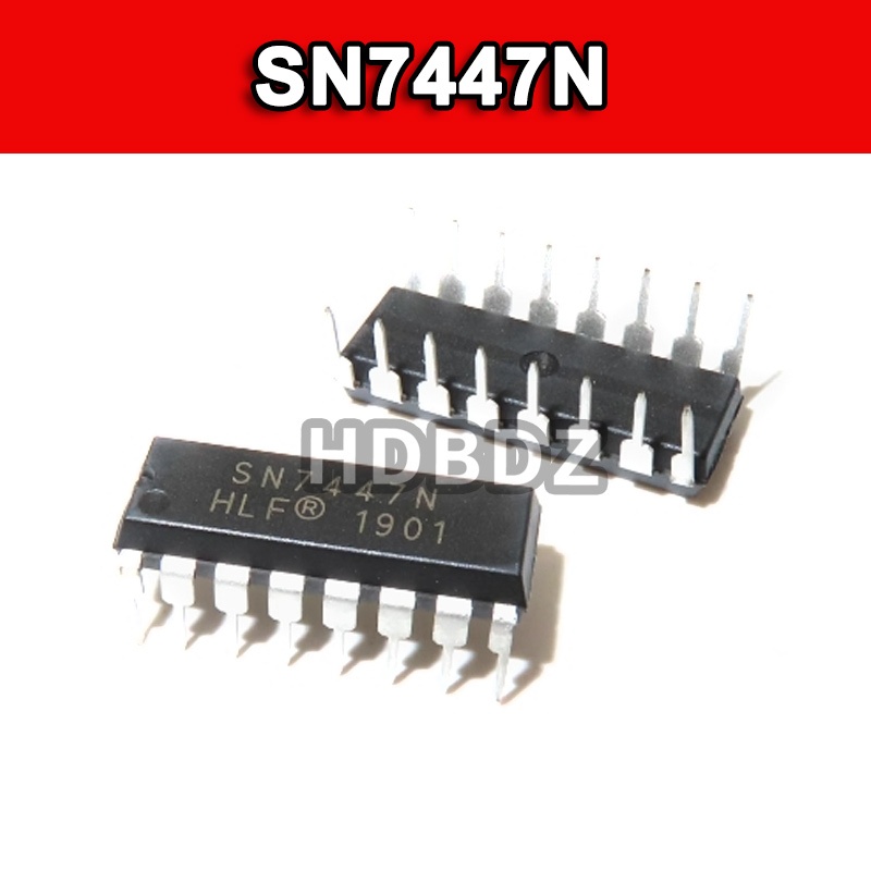 5~10PCS SN7447N DIP16  ชิปผู้แปลเจ็ดส่วน IC
