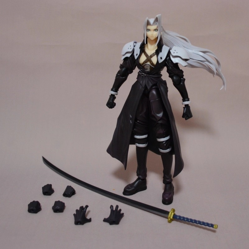 (ไม่มีกล่อง)Sephiroth Bring Art BA Final Fantasy VII Remake FF7 Sephiroth Action Figure