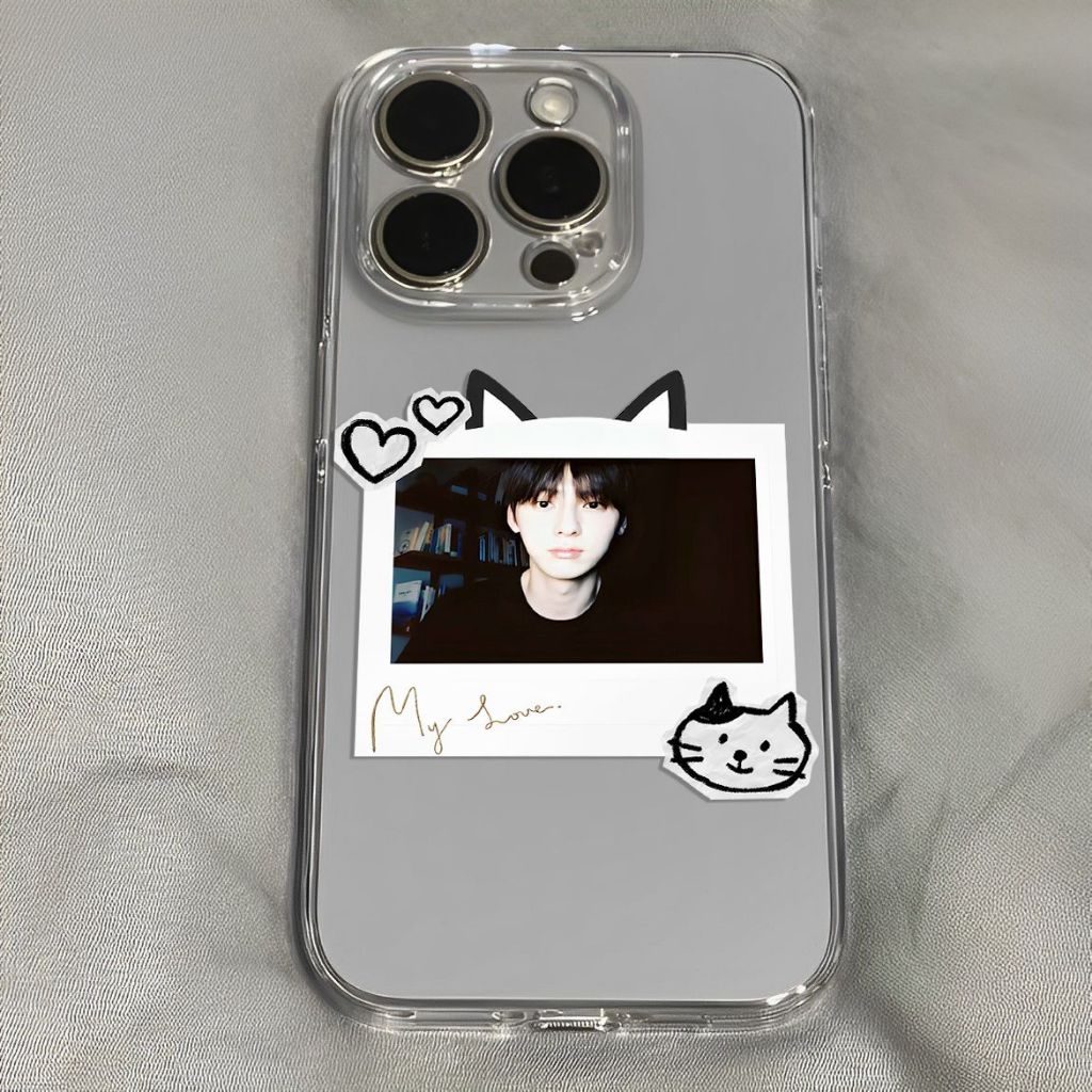 Ins Style Hwang Min Hyun เคสโทรศัพท์โปร่งใส Star Support เหมาะสําหรับ iPhone คอลเลกชันพัดลมหลายรุ่น