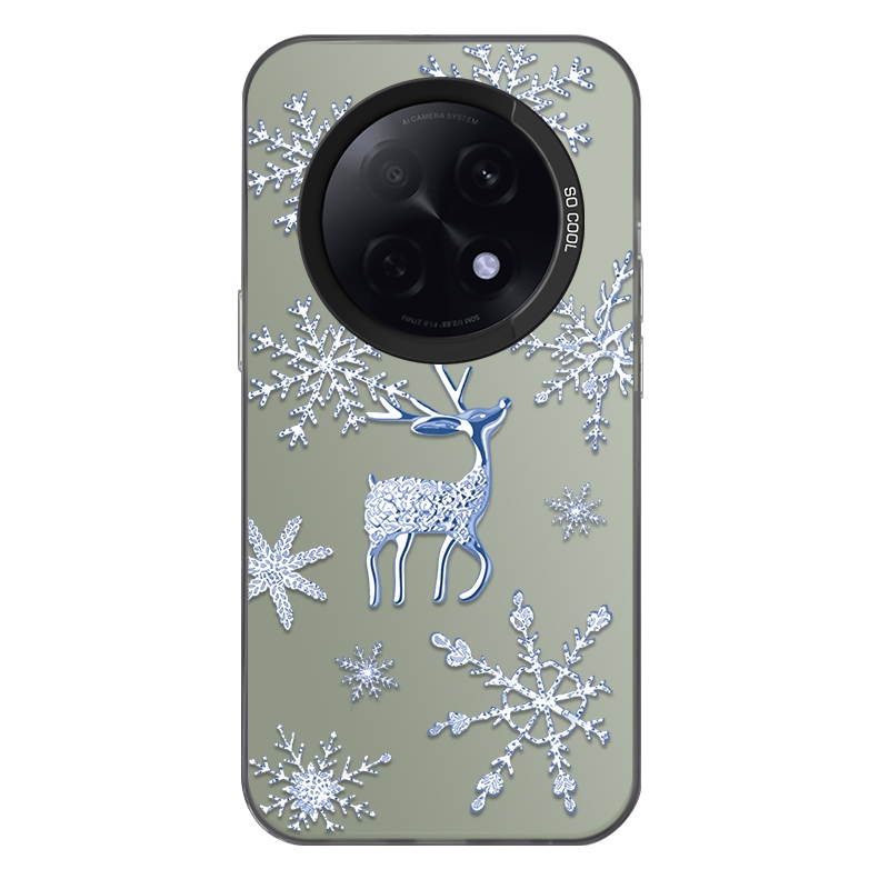 สําหรับOppo F29 Pro/Oppo F29 Pro 5G,Snowflake Deer,กันรอยขีดข่วน,และมีความรู้สึกมือที่ดี,เคสโทรศัพท์